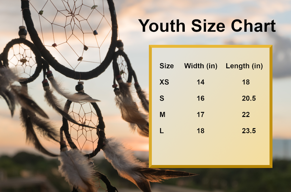 Long Hair Don't Care Native American Embroidered Youth Shirt - Rezilliant Apparel