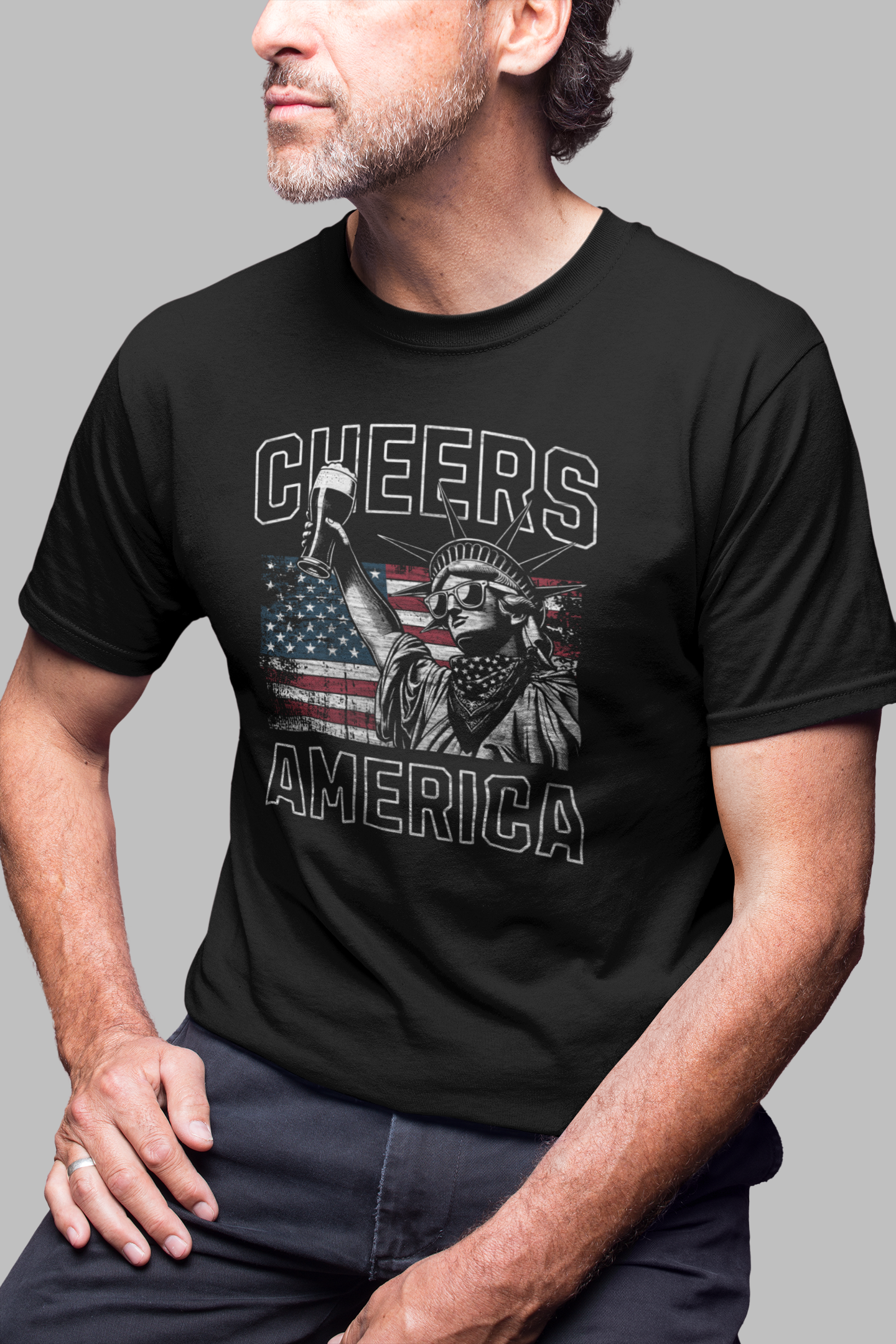Cheers America, Funny Sarcastic Beer Shirt, Gift for Her, Gift for Him, Funny Beer T Shirt Holiday Gift, Sarcastic TShirt - Rezilliant Apparel