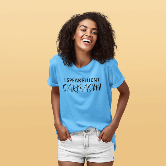 I Speak Fluent Sarcasm Funny T Shirt gift idea Sassy shirt - Rezilliant Apparel