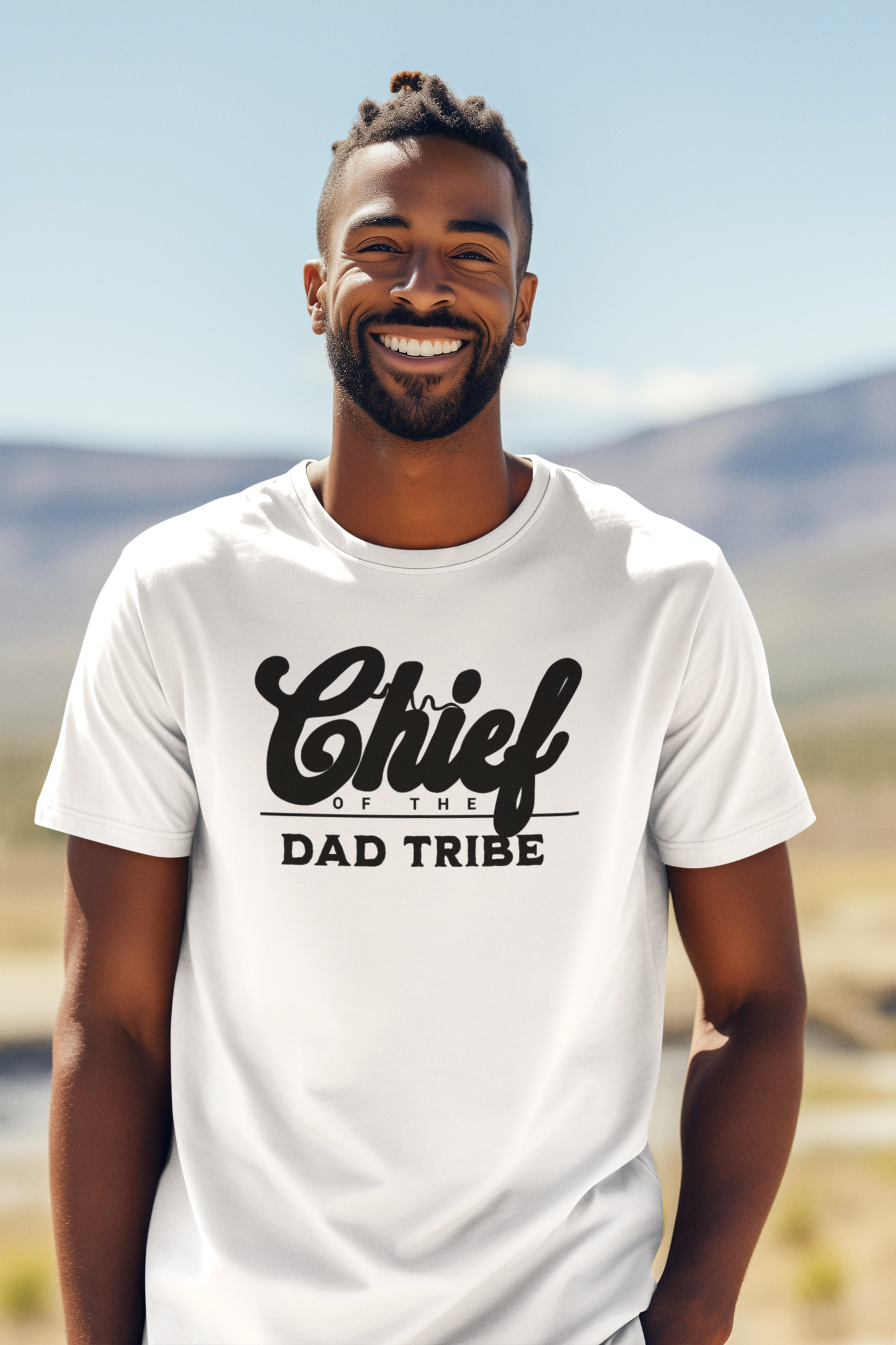 Chief of the Dad Tribe Father's Day T-Shirt Tribal Design Gift for Dad Unique Father's Day Present - Rezilliant Apparel