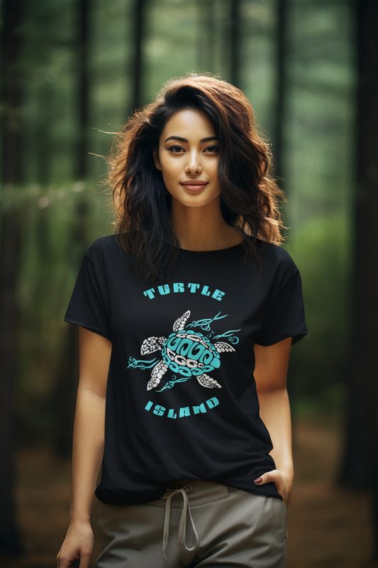 Turtle Island Native American Shirt (multiple color options)
