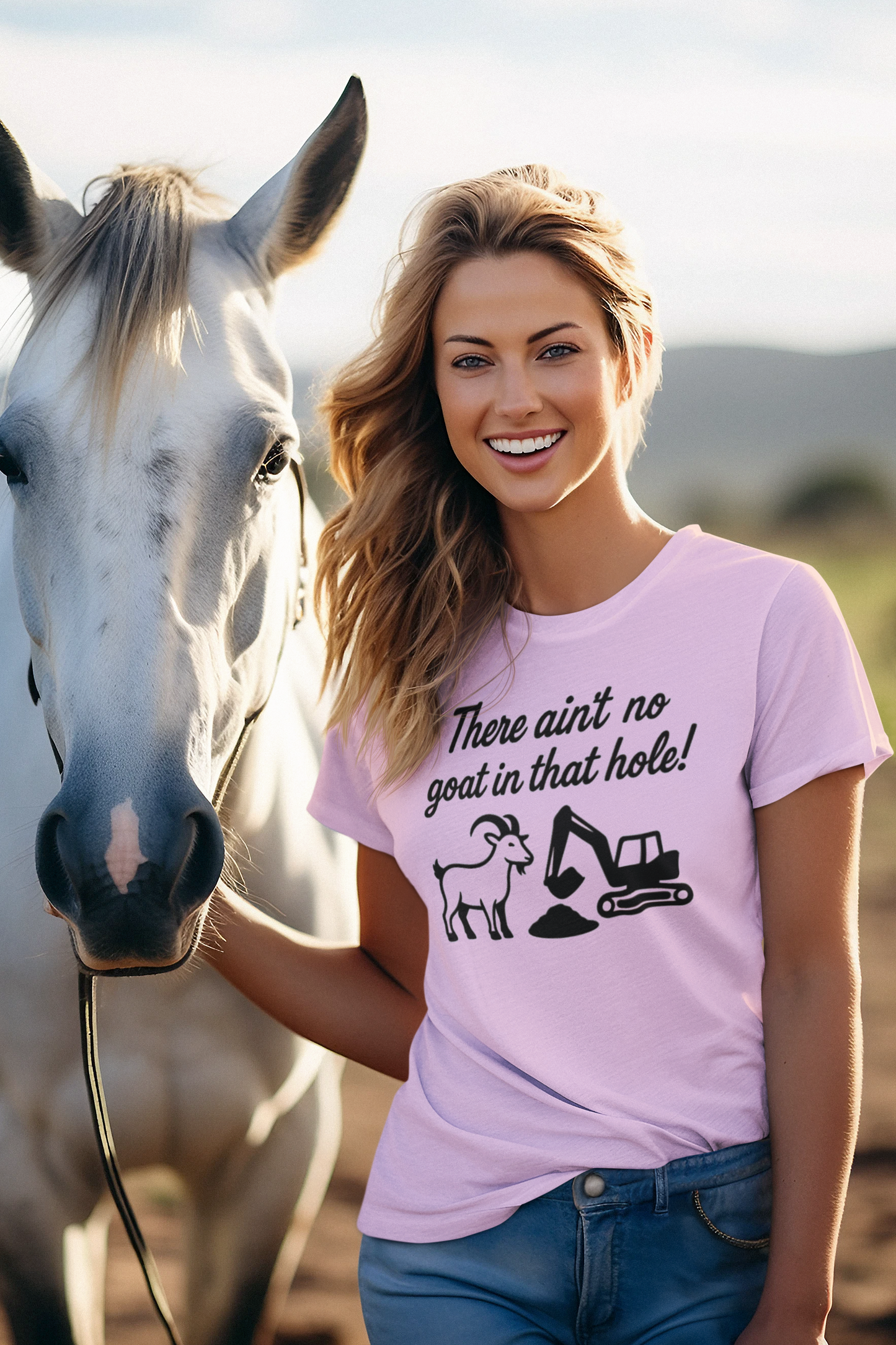 There ain't no goat in that hole - Official He's Lying funny T Shirt - Rezilliant Apparel