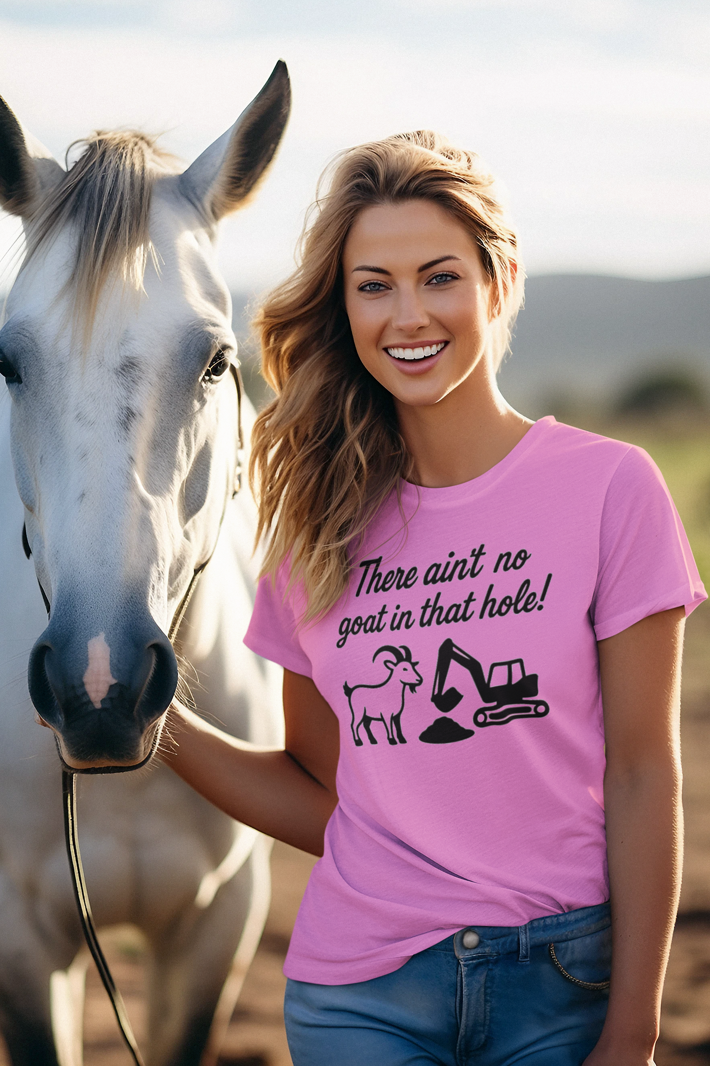 There ain't no goat in that hole - Official He's Lying funny T Shirt - Rezilliant Apparel