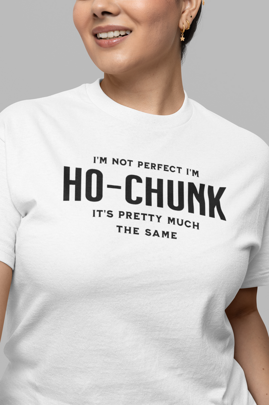 I'm Not Perfect I'm Ho-Chunk Tee, gift shirt, Native American Shirt, Funny Native Sarcastic Tee, Gift for Her, Gift for Him, Funny T Shirt Tee, Native American Shirt, Funny Native Sarcastic Tee, Funny T Shirt - Rezilliant Apparel