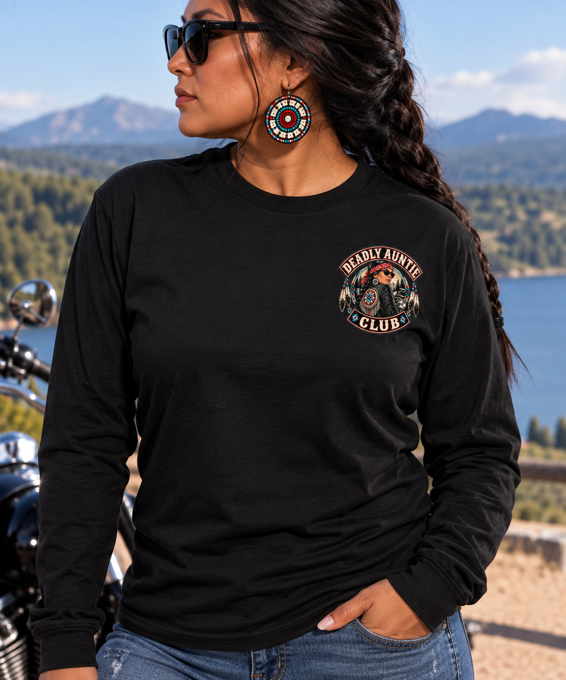 Deadly Auntie Club Native American Long Sleeve Shirt