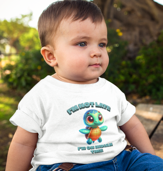 I'm Not Late I'm on Indian Time Native American Toddler T-Shirt - Rezilliant Apparel