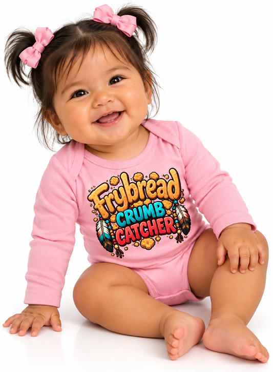 Frybread Crumb Catcher Baby & Toddler Long-Sleeve Onesie
