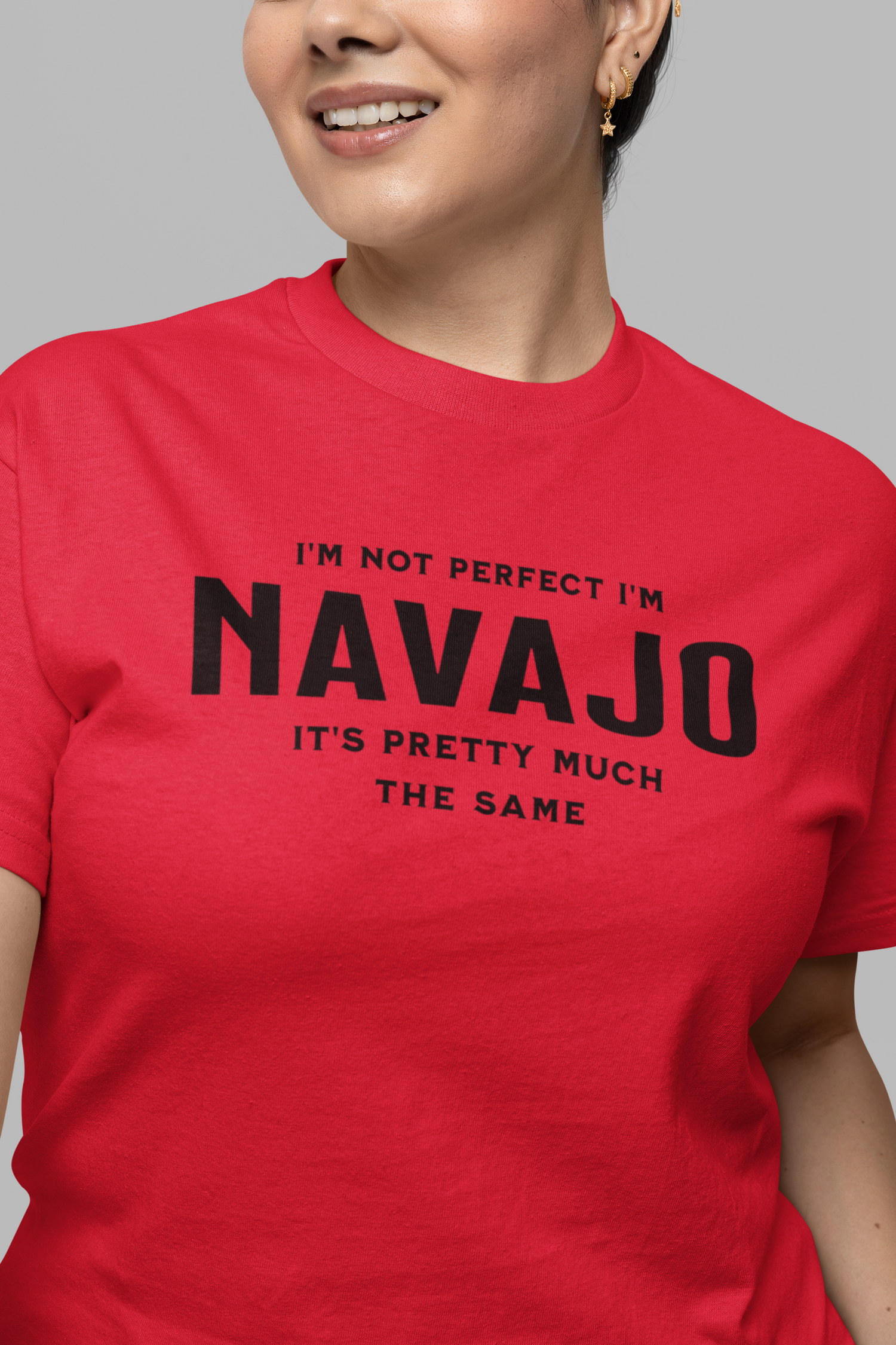 I'm Not Perfect I'm Navajo Tee, gift shirt, Native American Shirt, Funny Native Sarcastic Tee, Gift for Her, Gift for Him, Funny T Shirt Tee, Native American Shirt, Funny Native Sarcastic Tee, Funny T Shirt - Rezilliant Apparel