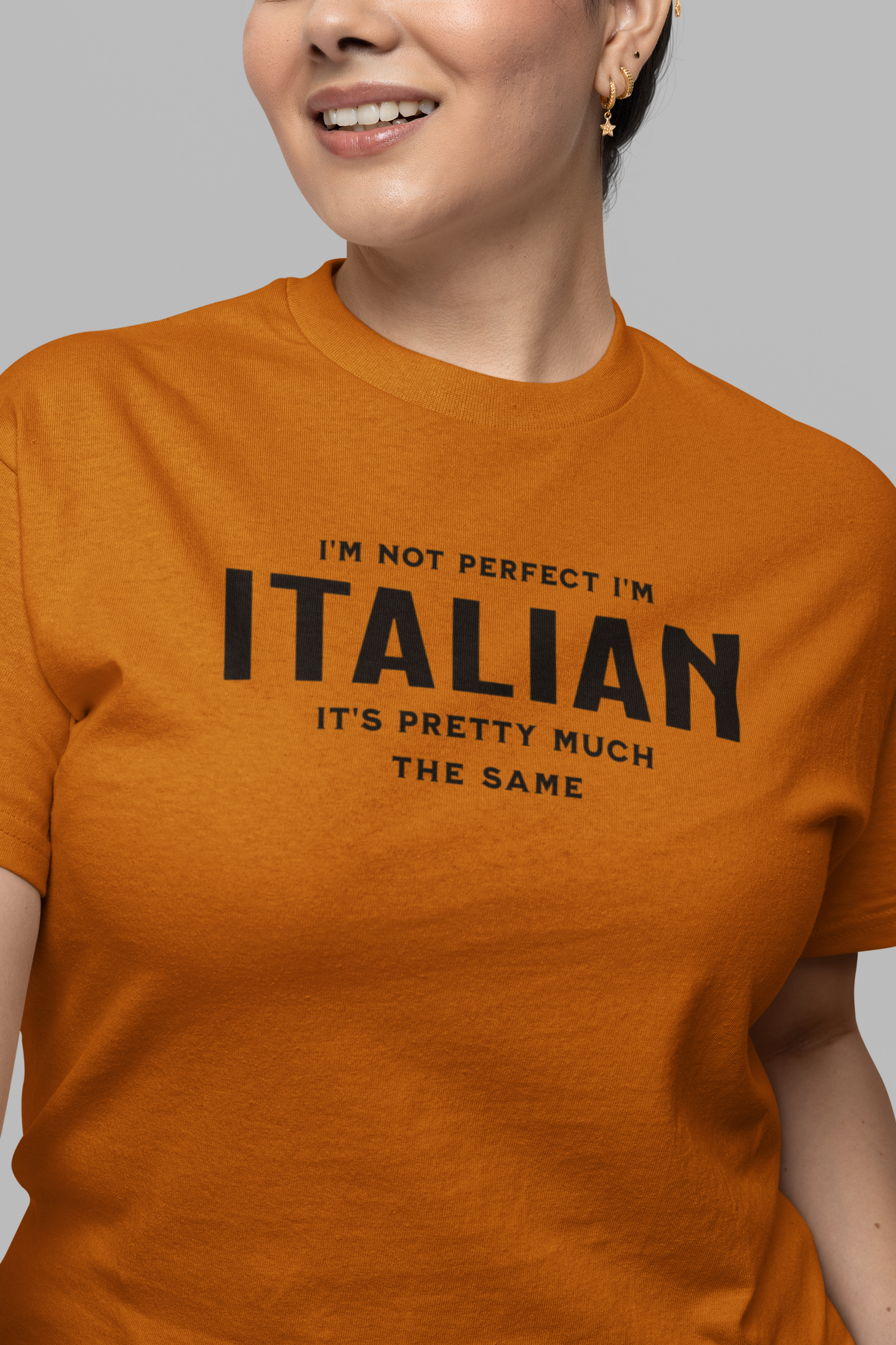 I'm Not Perfect I'm Italian Tee, gift shirt, Italian American Shirt, Funny Italian Sarcastic Tee, Gift for Her, Gift for Him, Funny T Shirt Tee, Italian Shirt, Funny Italian Sarcastic Tee, Funny T Shirt - Rezilliant Apparel