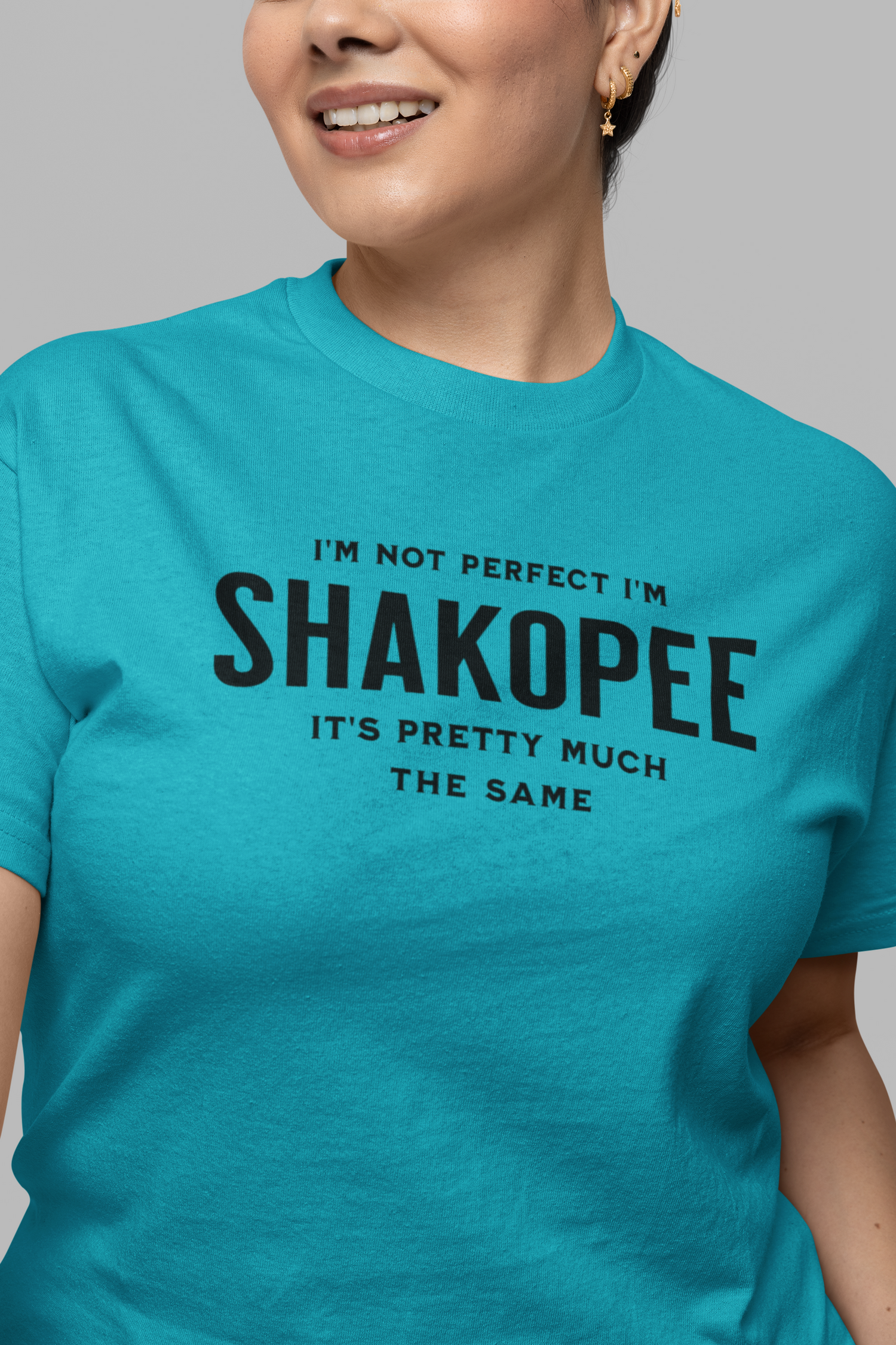 I'm Not Perfect I'm Shakopee Tee, Native American Shirt, Funny Native Sarcastic Tee, Funny T Shirt - Rezilliant Apparel