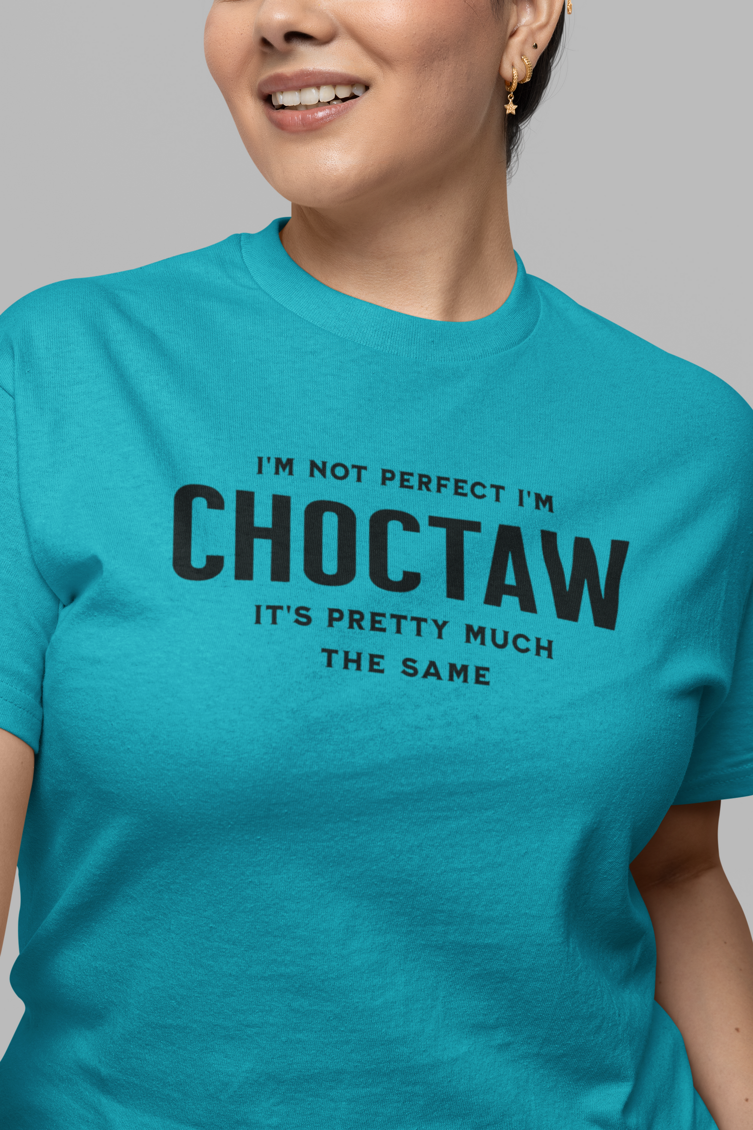 I'm Not Perfect I'm Choctaw Tee, gift shirt, Native American Shirt, Funny Native Sarcastic Tee, Gift for Her, Gift for Him, Funny T Shirt Tee, Native American Shirt, Funny Native Sarcastic Tee, Funny T Shirt - Rezilliant Apparel