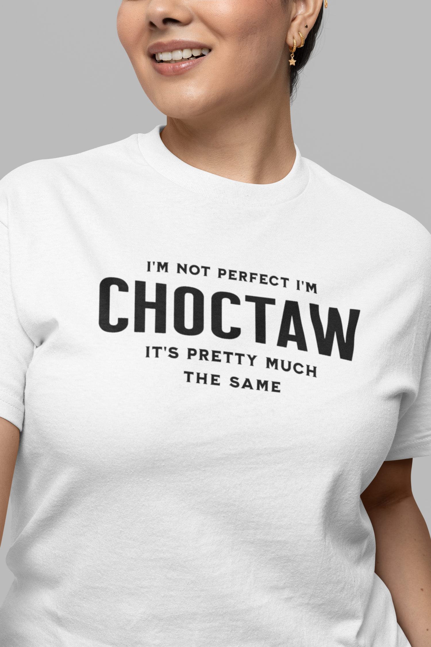 I'm Not Perfect I'm Choctaw Tee, gift shirt, Native American Shirt, Funny Native Sarcastic Tee, Gift for Her, Gift for Him, Funny T Shirt Tee, Native American Shirt, Funny Native Sarcastic Tee, Funny T Shirt - Rezilliant Apparel