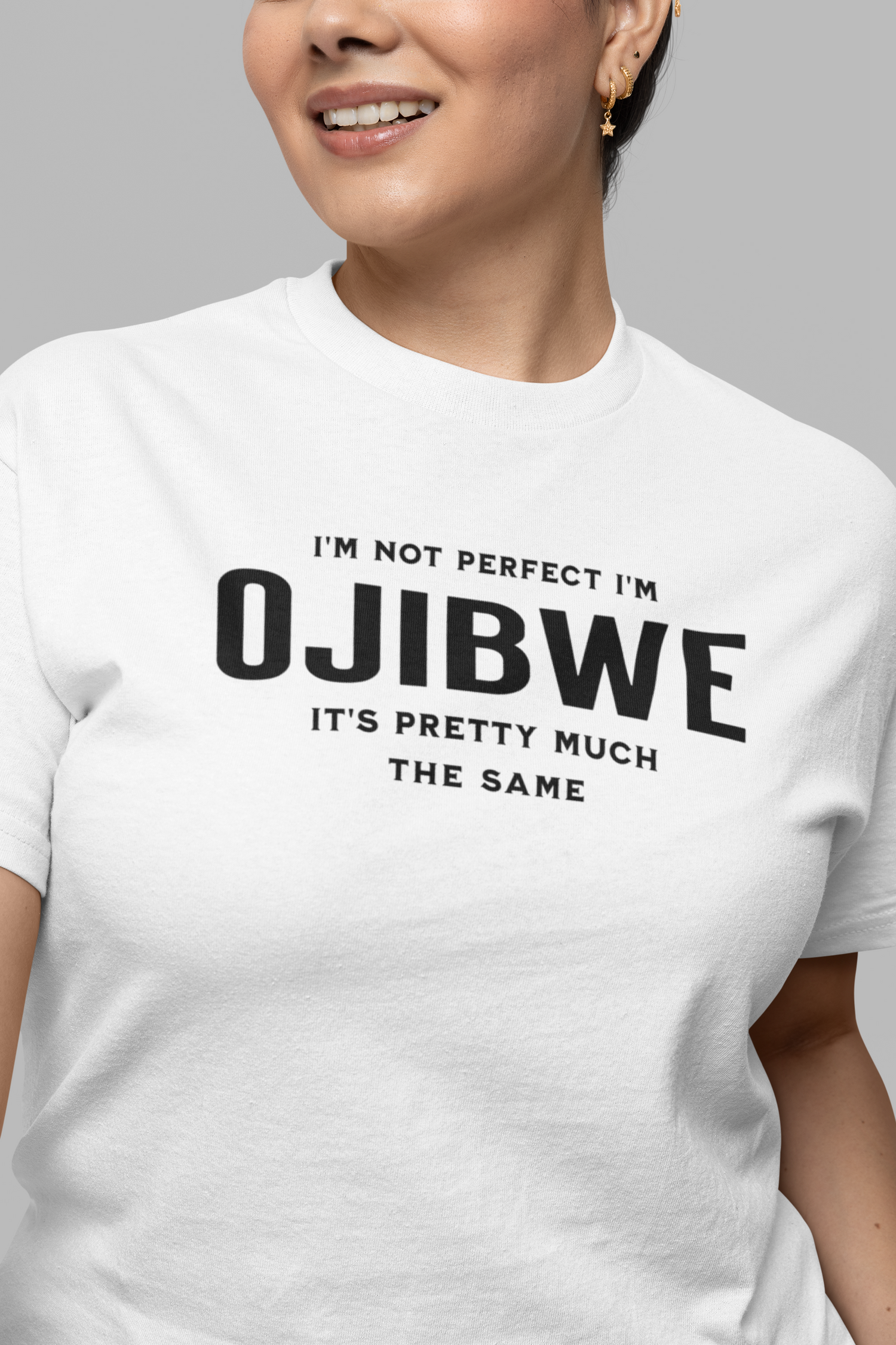 I'm Not Perfect I'm Ojibwe Tee, gift shirt, Native American Shirt, Funny Native Sarcastic Tee, Gift for Her, Gift for Him, Funny T Shirt Tee, Native American Shirt, Funny Native Sarcastic Tee, Funny T Shirt - Rezilliant Apparel