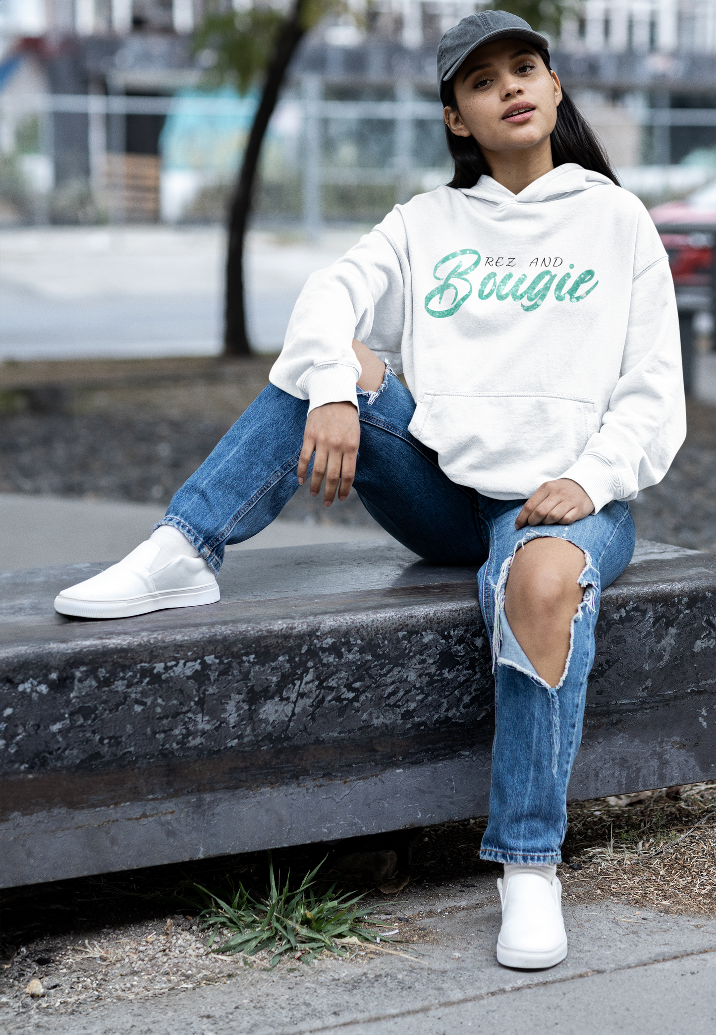 Rez and Bougie Native American Hoodie
