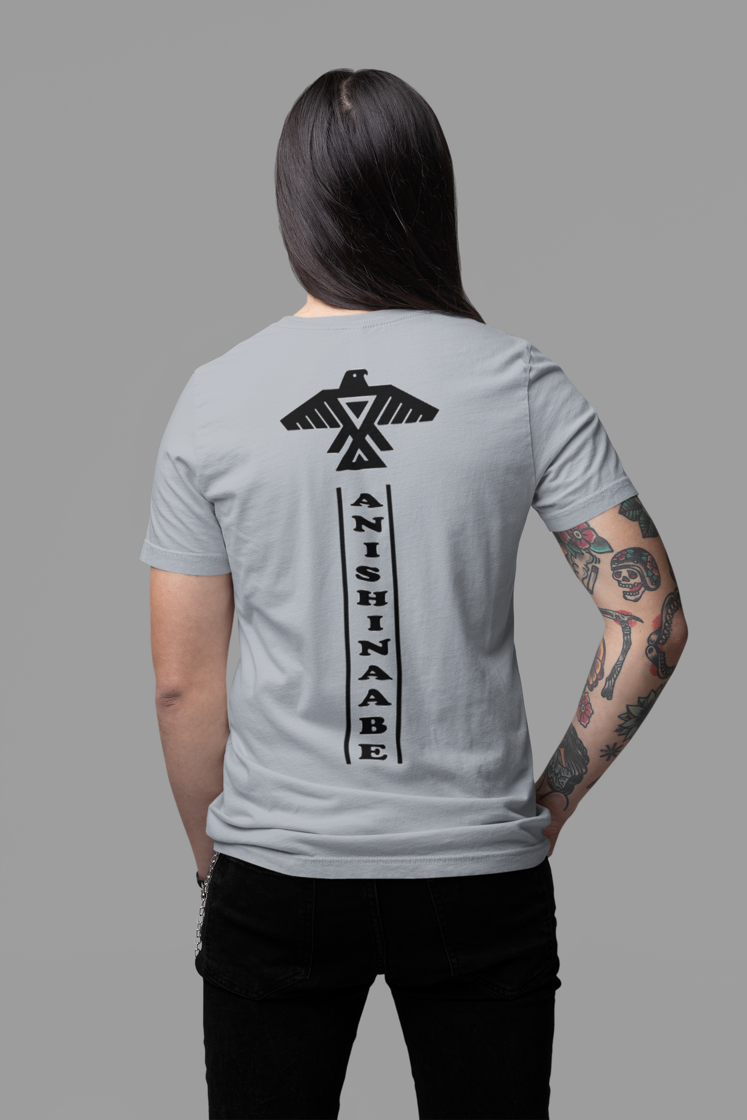 Anishinaabe front and back Totem Style t shirt (multiple color options) - Rezilliant Apparel