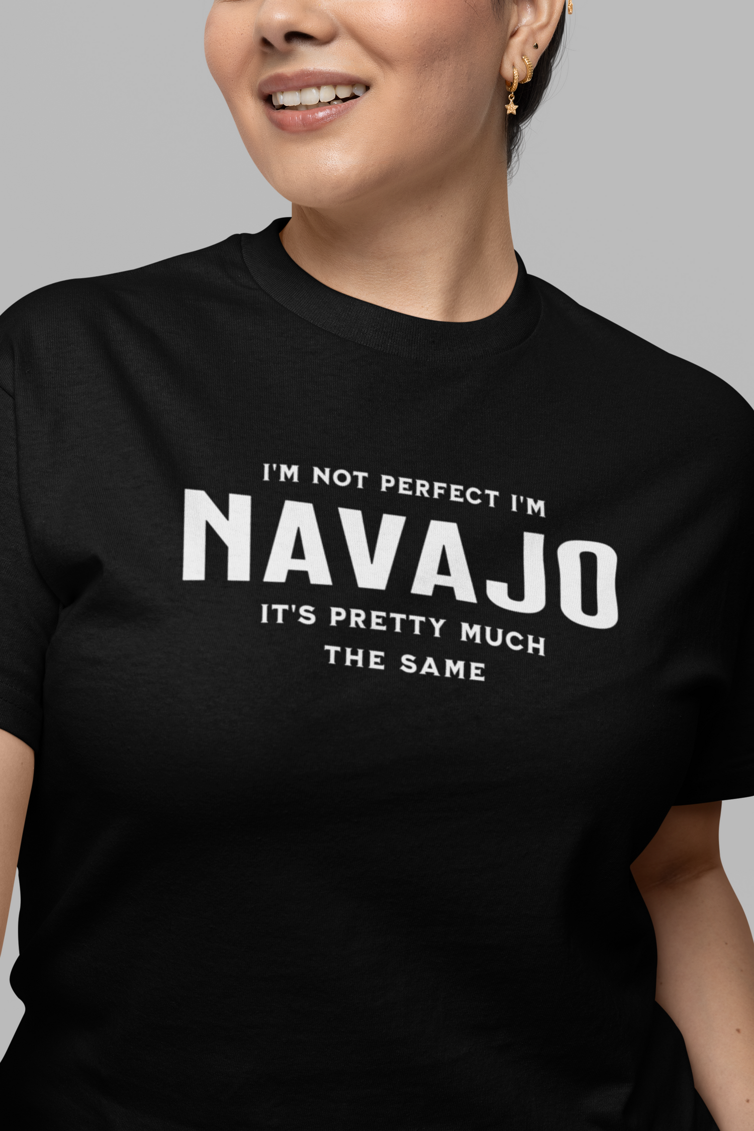 I'm Not Perfect I'm Navajo Tee, gift shirt, Native American Shirt, Funny Native Sarcastic Tee, Gift for Her, Gift for Him, Funny T Shirt Tee, Native American Shirt, Funny Native Sarcastic Tee, Funny T Shirt - Rezilliant Apparel