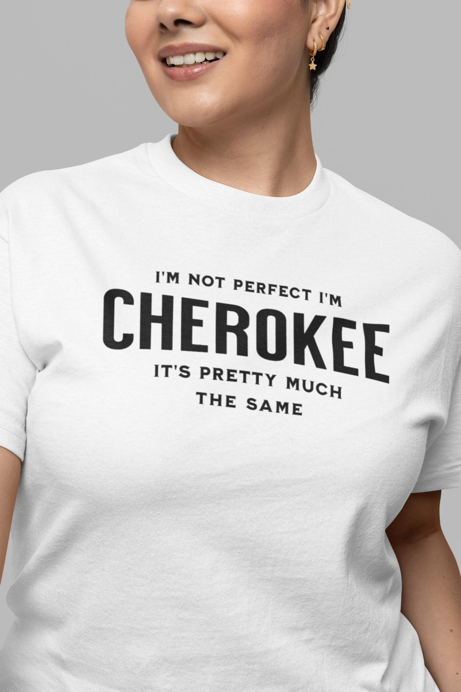 I'm Not Perfect I'm Cherokee Tee, gift shirt, Native American Shirt, Funny Native Sarcastic Tee, Gift for Her, Gift for Him, Funny T Shirt Tee, Native American Shirt, Funny Native Sarcastic Tee, Funny T Shirt - Rezilliant Apparel
