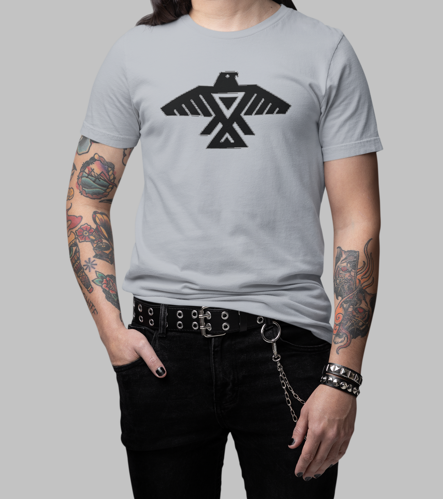 Anishinaabe front and back Totem Style t shirt (multiple color options) - Rezilliant Apparel