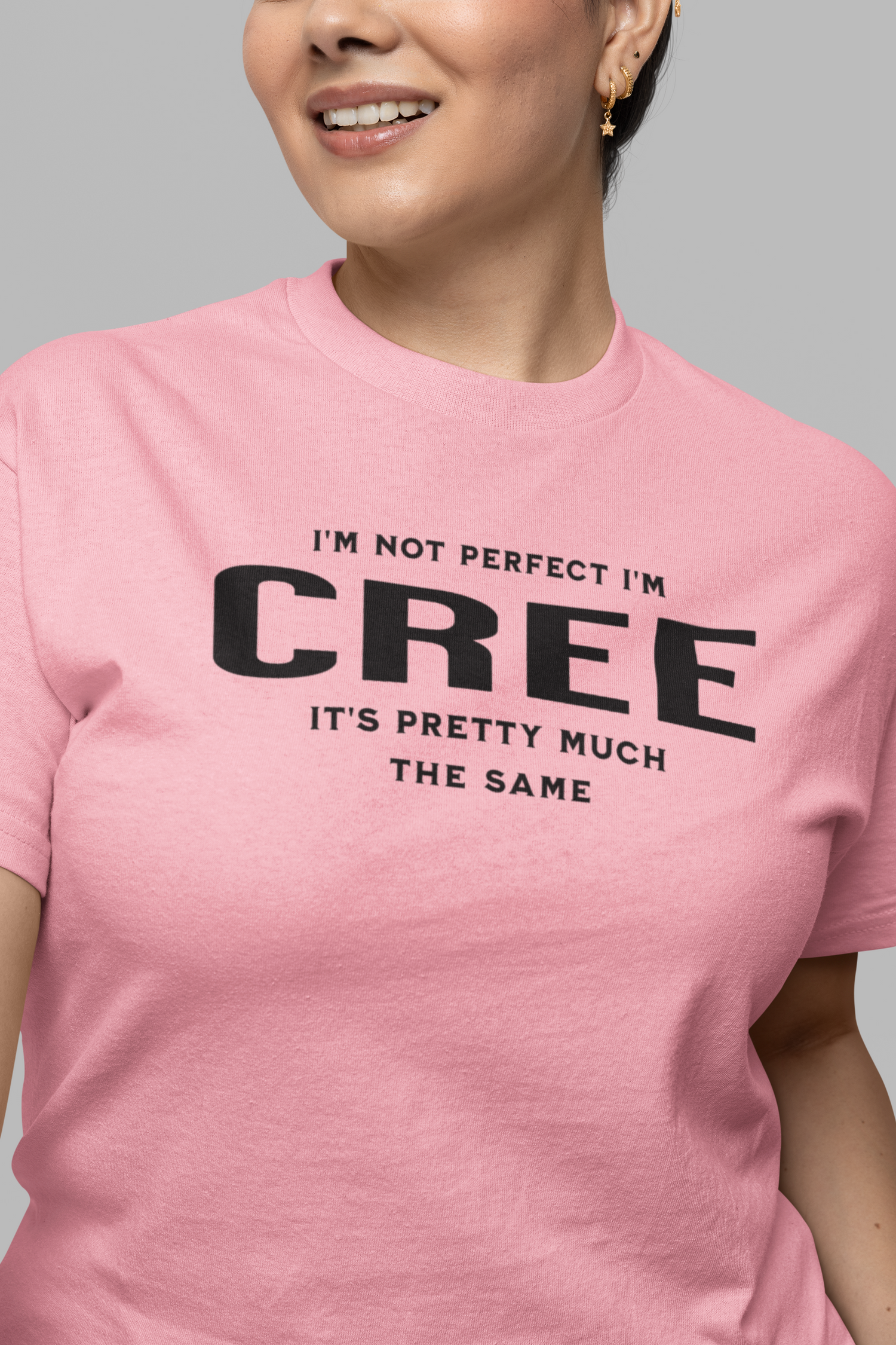 I'm Not Perfect I'm Cree Tee, gift shirt, Native American Shirt, Funny Native Sarcastic Tee, Gift for Her, Gift for Him, Funny T Shirt Tee, Native American Shirt, Funny Native Sarcastic Tee, Funny T Shirt - Rezilliant Apparel