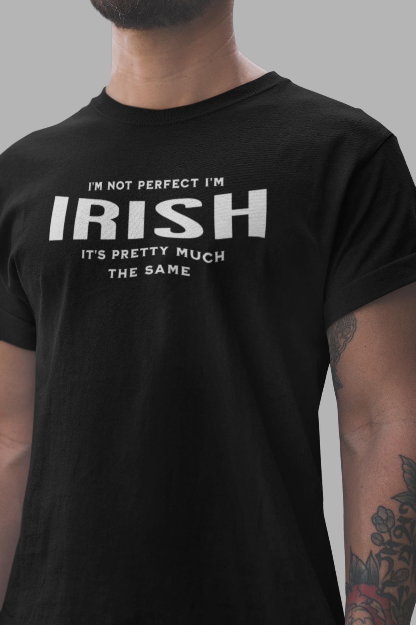 I'm Not Perfect I'm Irish Tee, gift shirt, Irish American Shirt, Funny Irish Sarcastic Tee, Gift for Her, Gift for Him, Funny T Shirt Tee, Irish Shirt, Funny Irish Sarcastic Tee, Funny T Shirt - Rezilliant Apparel