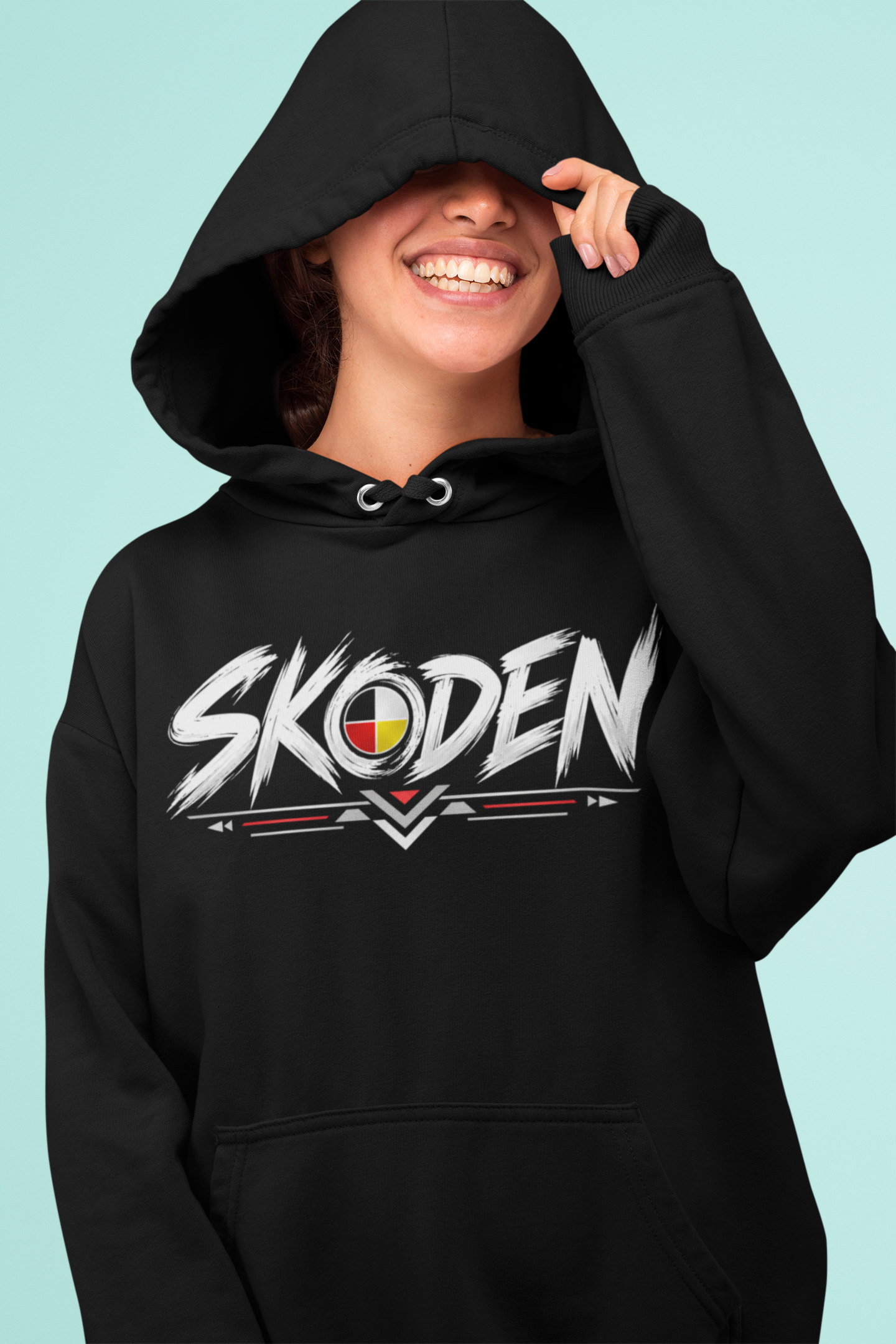 SKODEN Native American Hoodie – Indigenous Pride Graphic Pullover Sweatshirt