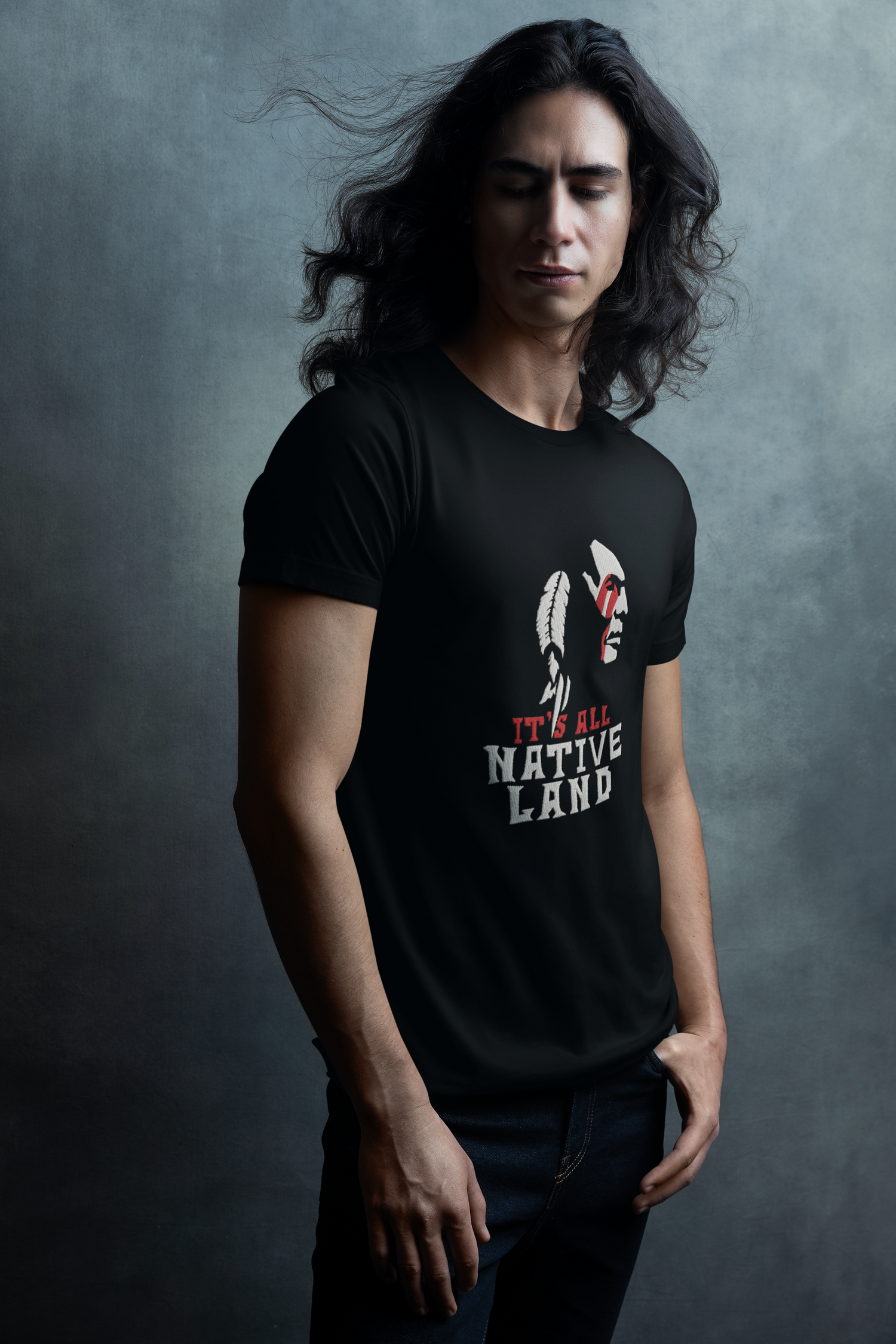 It's All Native Land Native American Embroidered Shirt - Rezilliant Apparel