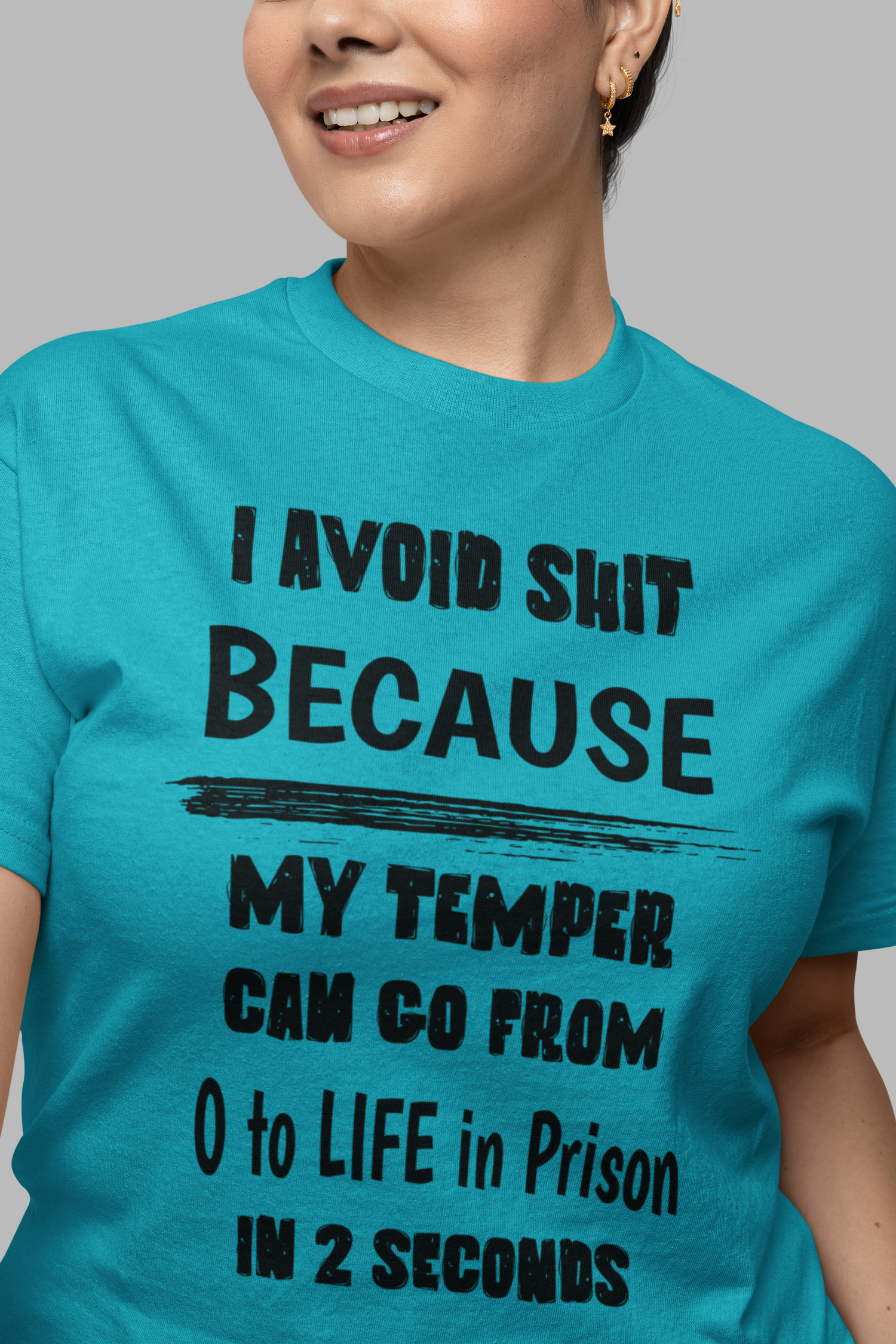 I Avoid Shit Because My Temper Shirt, Funny Sarcastic T, Gift for Her, Gift for Him, Funny T Shirt Holiday Gift, Sarcastic TShirt, 0 to Life, funny shirt, sarcastic t shirt, sarcastic shirt 