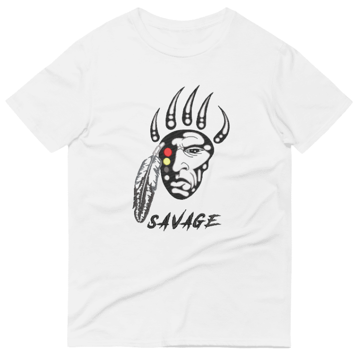 Savage Medicine Wheel - Embroidered Native American Shirt - Rezilliant Apparel