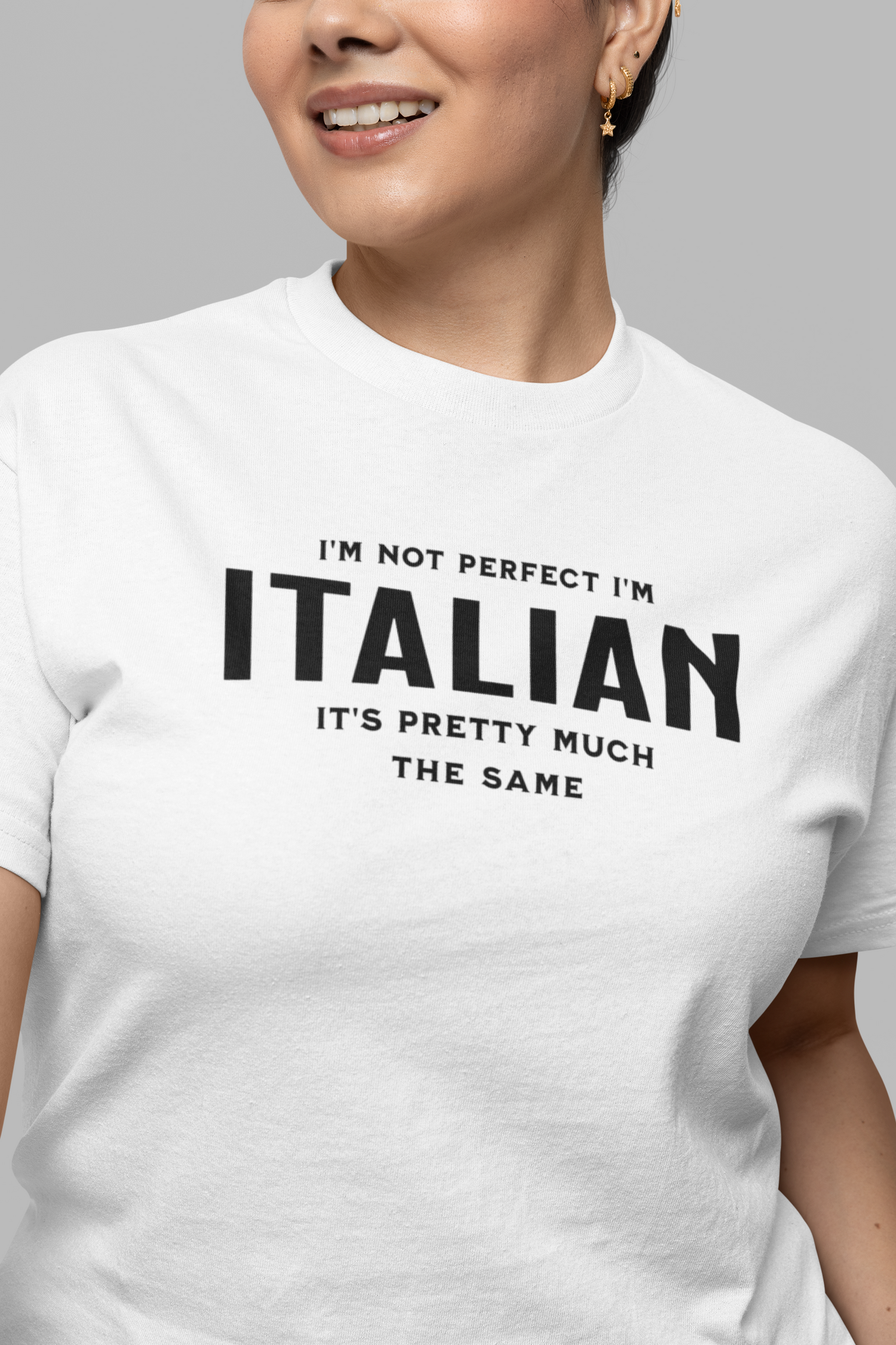 I'm Not Perfect I'm Italian Tee, gift shirt, Italian American Shirt, Funny Italian Sarcastic Tee, Gift for Her, Gift for Him, Funny T Shirt Tee, Italian Shirt, Funny Italian Sarcastic Tee, Funny T Shirt - Rezilliant Apparel