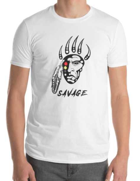 Savage Medicine Wheel - Embroidered Native American Shirt - Rezilliant Apparel