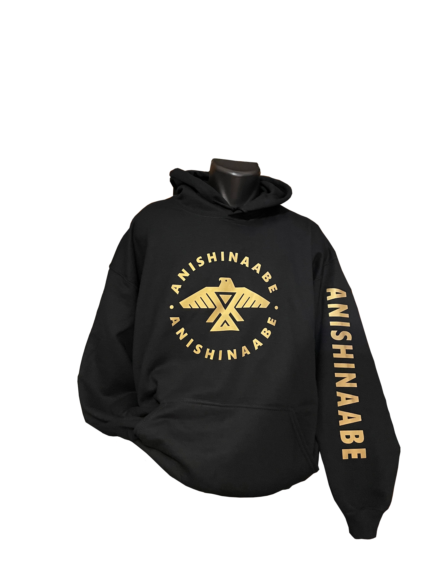 Anishinaabe Hoodie with printed sleeve - Native American Hoodie - Rezilliant Apparel
